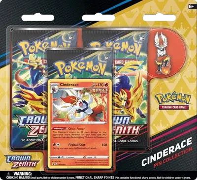 Crown Zenith Pin Collection [Cinderace]